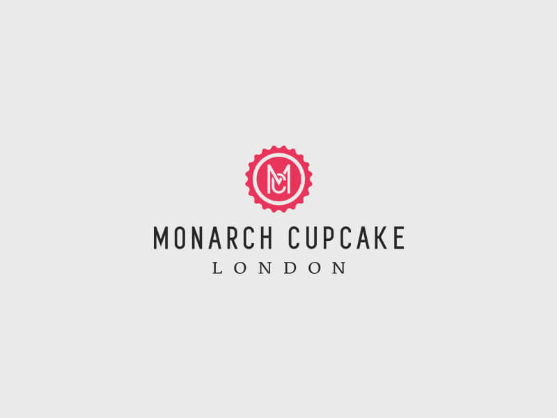 Monarch Cupcake Logo Design