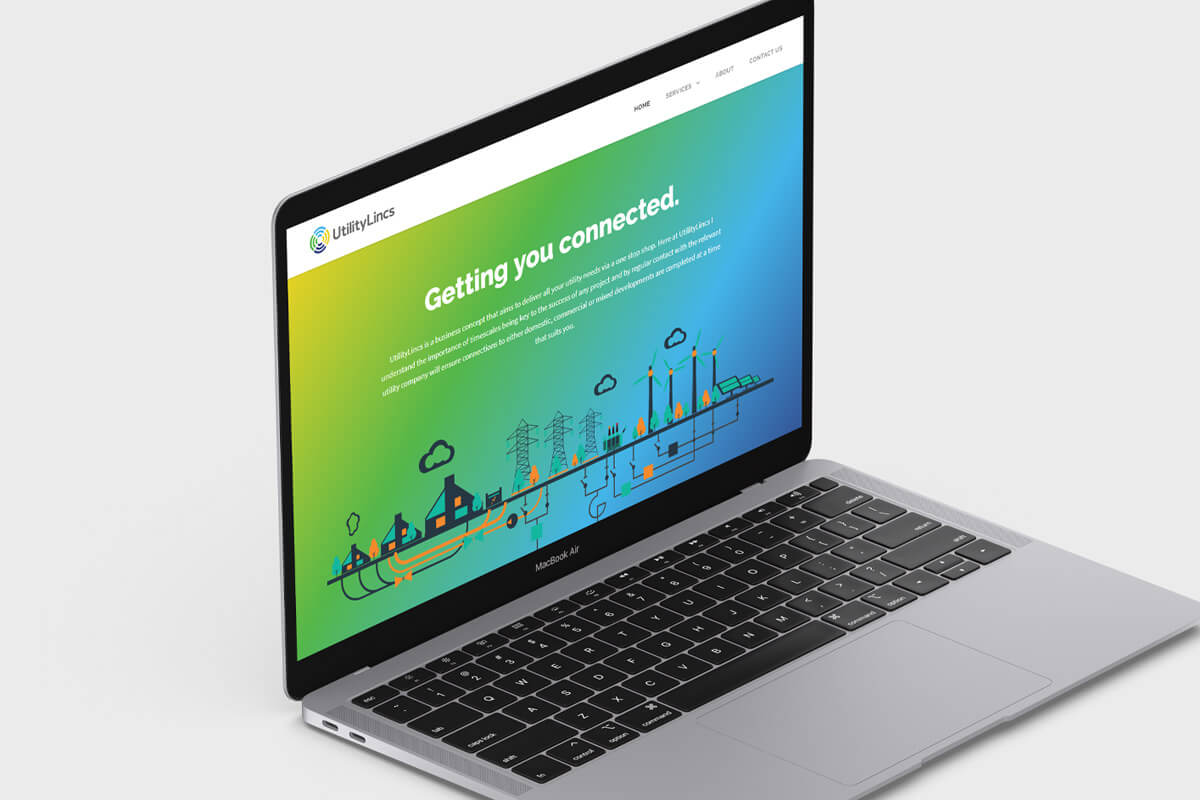 UtilityLincs Website Design - Desktop