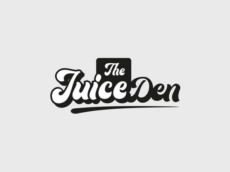 The Juice Den Logo - Black